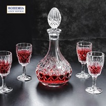 BOHEMIA Czech imported Angela crystal glass with stuffed wine bottle wine bottle wine dispenser decanter