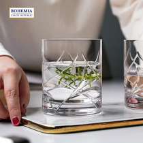 BOHEMIA Czech Imports Crystal Eurostyle Wine Glasses Handmade Whisky Cups Home Upscale Courtesy Nordic