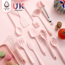 British Luo baby food supplement silicone shovel small baby household soup spoon non-stick pot food grade spatula spoon cover