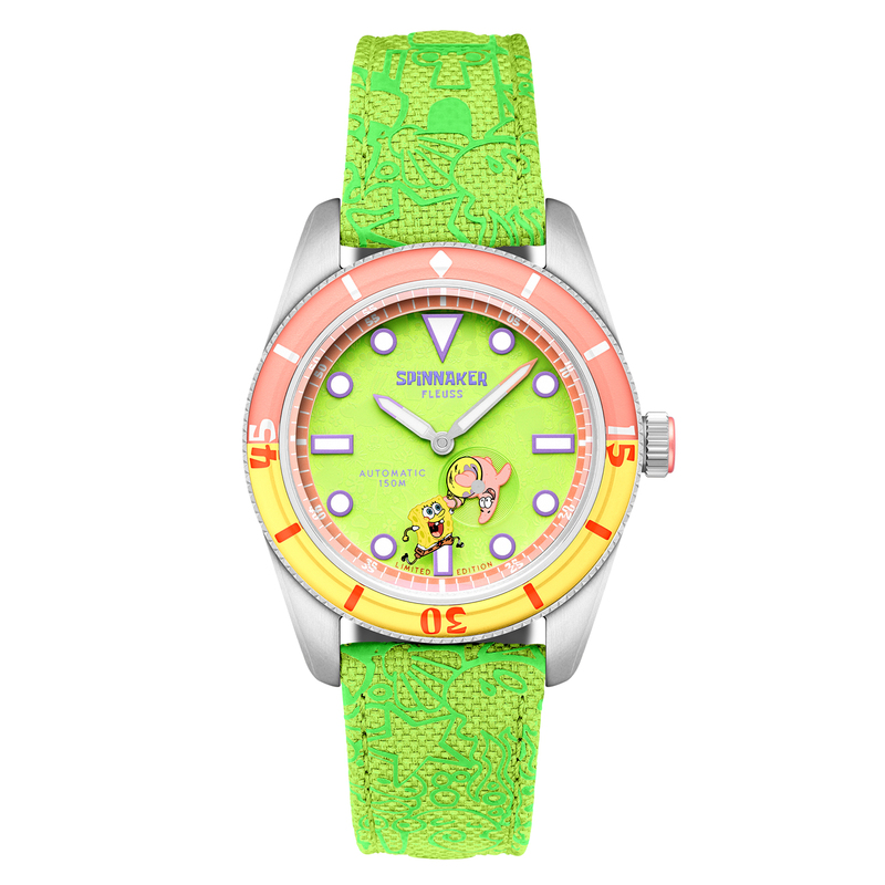 Spinnaker Triangular Sail Spongebob Squarepants Shell Companion Surprise Edition Automatic Mechanical Watch 5160 Luminous Waterproof Spinnaker Triangular Sail Spongebob Squarepants Shell Companion Surprise Edition Automatic Mechanical Watch 5160 Luminous Waterproof