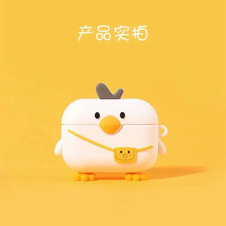 B.Duck, Apple, бренд милые совместимые наушники, беспроводной силиконовый защитный чехол