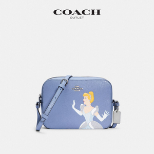 Disney X Coach系列迪士尼灰姑娘图案奥莱女相机包