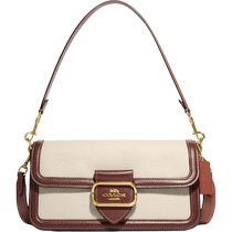 (New product) COACH Outlet Womens MORGAN shoulder crossbody bag armpit bag medium size commuting versatile
