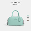 [New Year's Gift] COACH Outlet Women's Cow Leather Satchel Small Square Bag Handbag Crossbody Bag