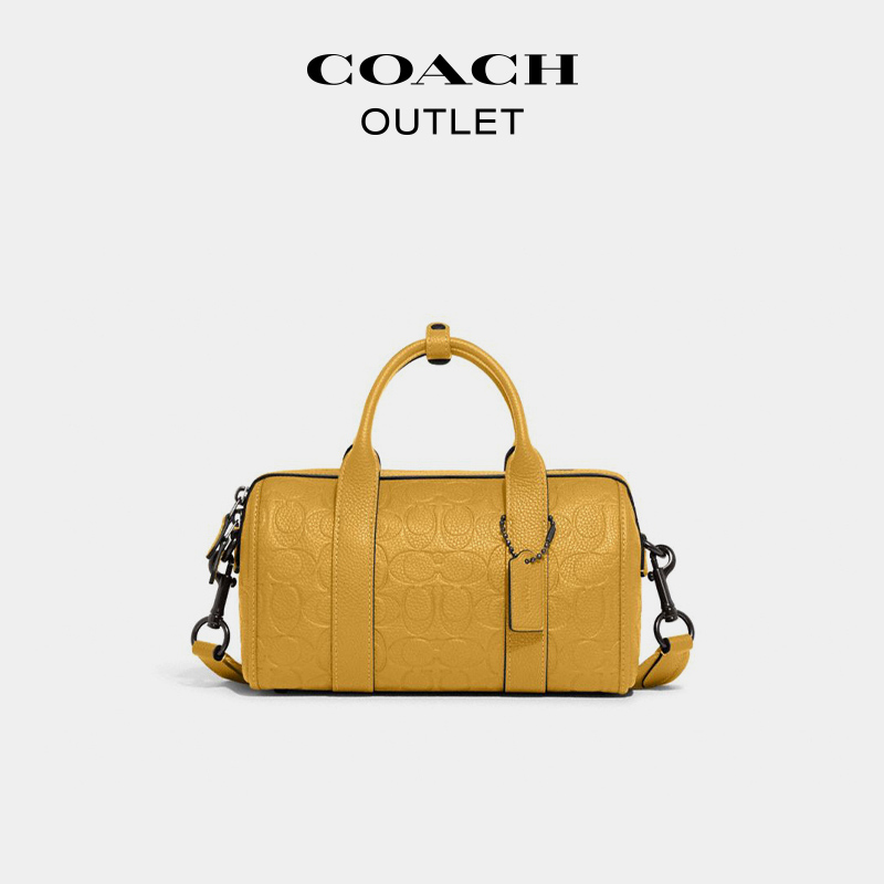 COACH/コーチ アウトレット メンズ クラシック ロゴ レザー GOTHAM No.24 ラゲッジバッグ