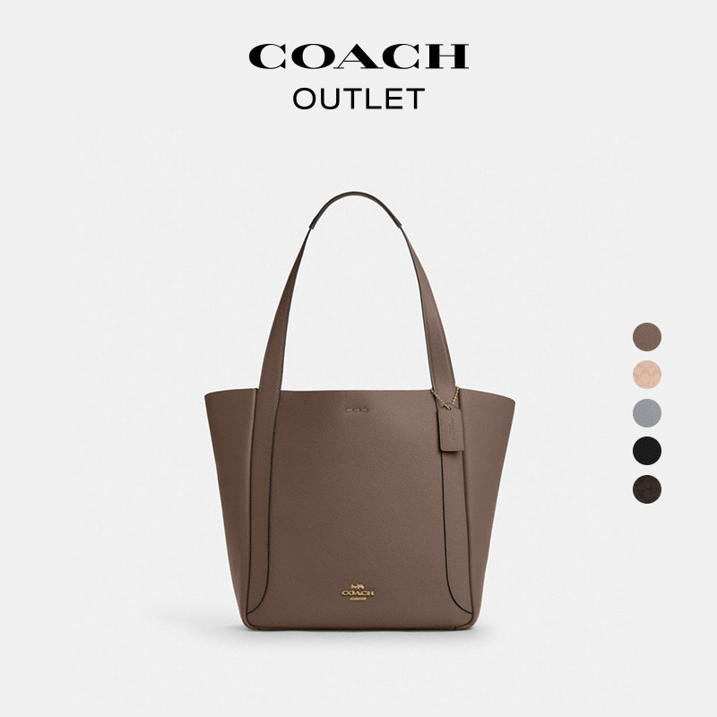 [New Year's Gift] COACH Outlet Women's Hadley Cow Leather Tote Bag Handbag Large Capacity