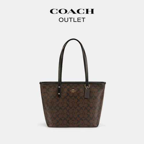 COACH/COACH Женская классическая сумка-тоут Ole для пресбиопии CITY30 с логотипом, большая вместительная сумка для поездок на работу