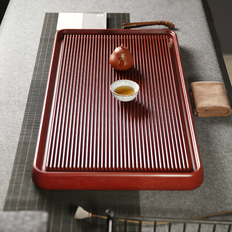 Su Yizies Sandalwood Electric Wood Tea Tray German Home High-end Minimalist Tea Set Commercial Advanced Delicate Tea Sea Drainage Tea Desk-Taobao