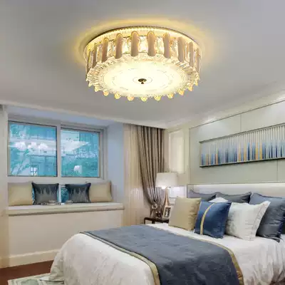 European bedroom lamp ceiling lamp crystal lamp simple modern LED luxury atmosphere Villa home book room lamp