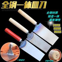 Manganese Steel Integrated Grey Spoon Conjoined Smeared Knife clay tile Masonry Brick Thickened Petri-tile Wholesteel Integrated Petri Dish Knife