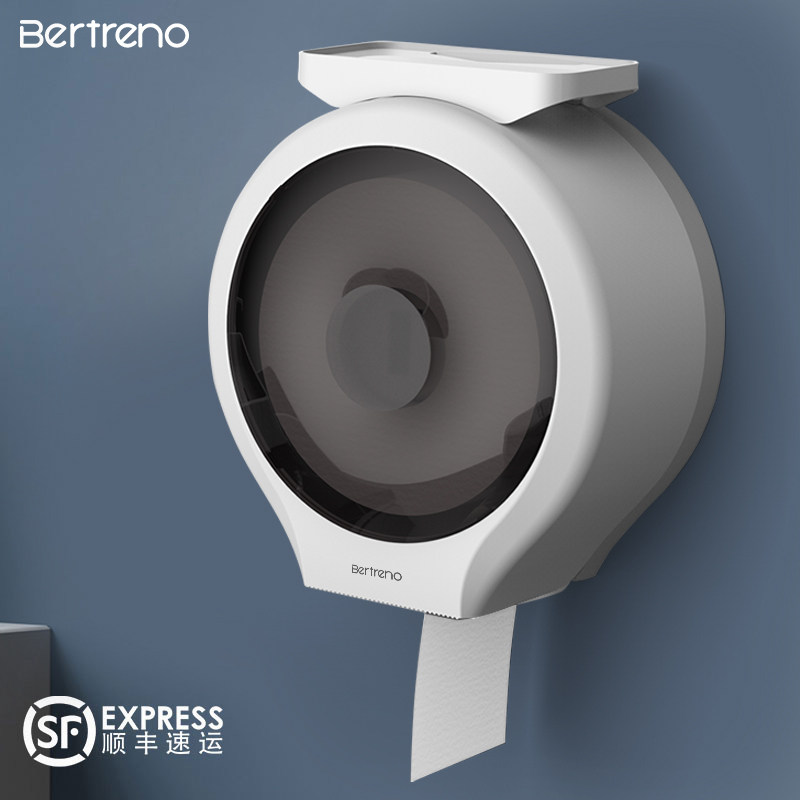 Toilet large roll paper box wall-mounted toilet large stock paper toilet paper box paper box paper box paper box free of paper cylinder householder's use-Taobao
