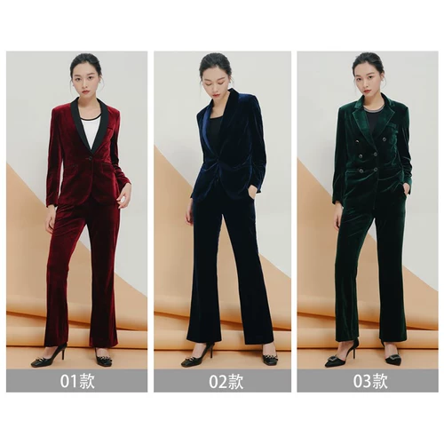 Бархатный осенний комплект, лебедь, приталенный универсальный корсет, пиджак классического кроя