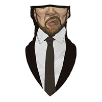 Черный дымовой человек, висящий уши