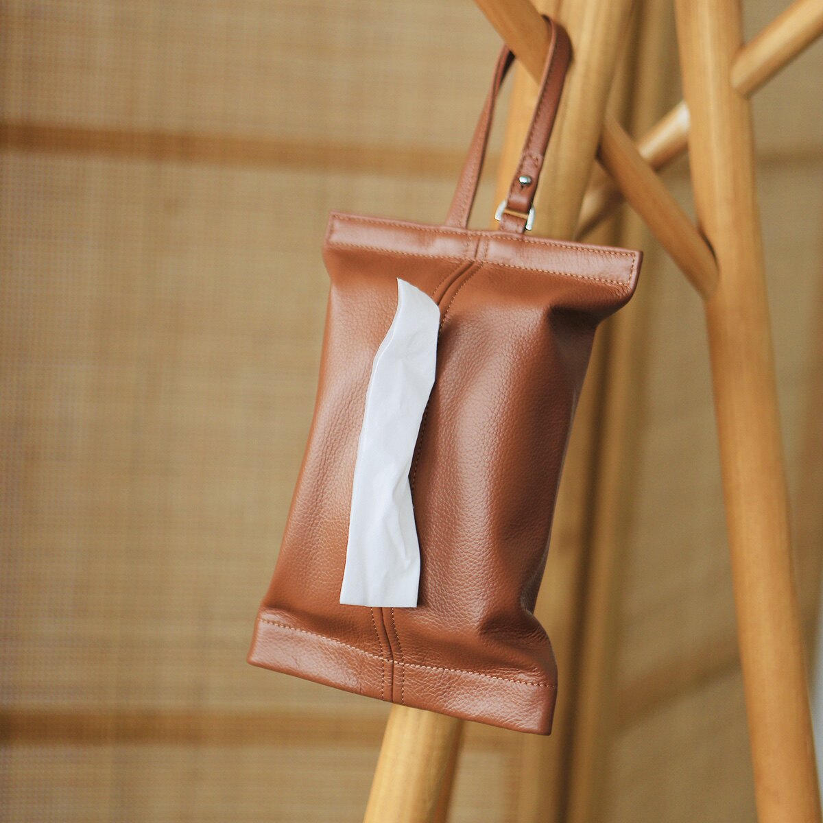 Car-Mounted High-End Tissue Box, Car Armrest Box, Tissue Box, Face Towel Storage Bag, High-End Tissue Cover