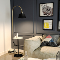 Nordic living room Sofa side coffee table Floor lamp Bedroom Bedside lamp Wireless charging Simple light luxury vertical table lamp