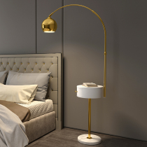 Nordic fishing lamp Floor lamp Design sense Living room Sofa side drawer Bedroom bedside Simple light luxury vertical table lamp
