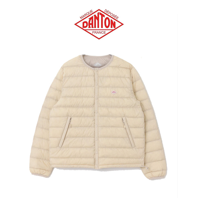 Guocang Danton 25Aw Women's Nylon Windproof Waterproof Ultra-Light Round Neck down Jacket Liner Jacket Coat