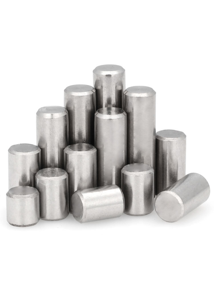 M3M4 304 stainless steel cylindrical pin Positioning pin Fixing pin Needle roller chamfered solid pin pin shaft GB119