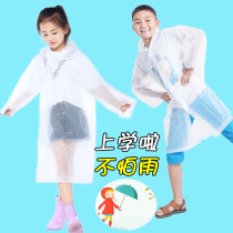 Far away children raincoat Primary School students portable outdoor hiking poncho School Boys Girls big children full body rain clothing