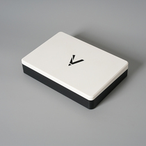 DAV stationery box Big V sketch pencil box Large-capacity storage box Geometric slash middle school student pencil bag Art student pen bag Painting tool pen box Yan value art student design