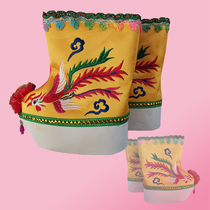 Bodhisattva Niangniang shoes pray for blessings also wish shoes three inches of golden lotus offering embroidered shoes Bodhisattva Mazu Taishan grandma small phoenix shoes