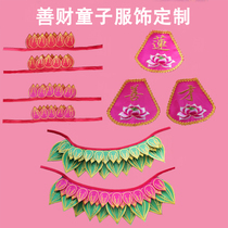 The clothes of the third prince of lotus flower are customized for Suzhou embroidery household and the clothes of the third prince of Shancai Nezha are small pieces of Buddha statue