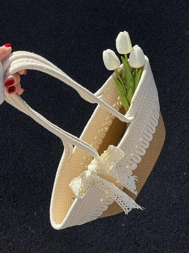 Вместительная и большая летняя модная пляжная плетеная портативная сумка на одно плечо