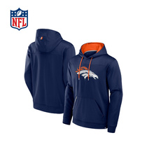 Denver Broncos Defender Dotted Primary Color Fleece Hoodie - Mens