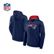 New England Patriots Defender Dotted Primary Color Fleece Hoodie - Mens