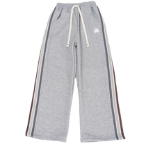 Girl Wide Leg Pants Spring Autumn 2024 New CUHK Scout Trousers Children High Waist Webbing Tug Pants Tide