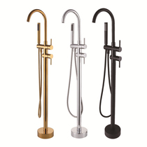 Stainless Steel Concealed single-hole bathtub shower hot and cold rotatable switch Home column style full copper floor leader