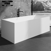Independent Type Integrated Molding of the Aesthetic Stone Domestic Bathroom Bathtub Hotel Toilet Rectangular artificial stone bathtub