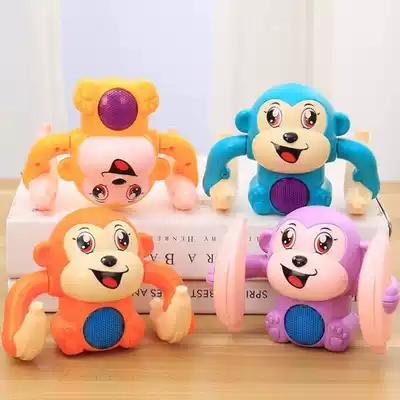？ Crawling little monkey Tumbling monkey toy Electric boy girl baby concert Singing voice control baby 