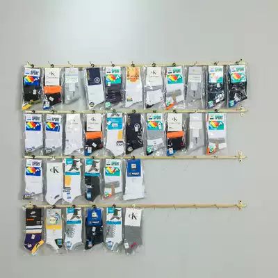 Socks jewelry display stand on the wall mobile phone accessories wall-mounted live on the wall stockings small hook shelf ear toys