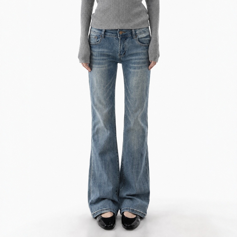 My Faerie Cat Claw 1.0~ the Ultimate Slimming Effect! Slim Fit with Slight Flare~ Back Pocket Embroidery｜High-Stretch Retro Magic Pants