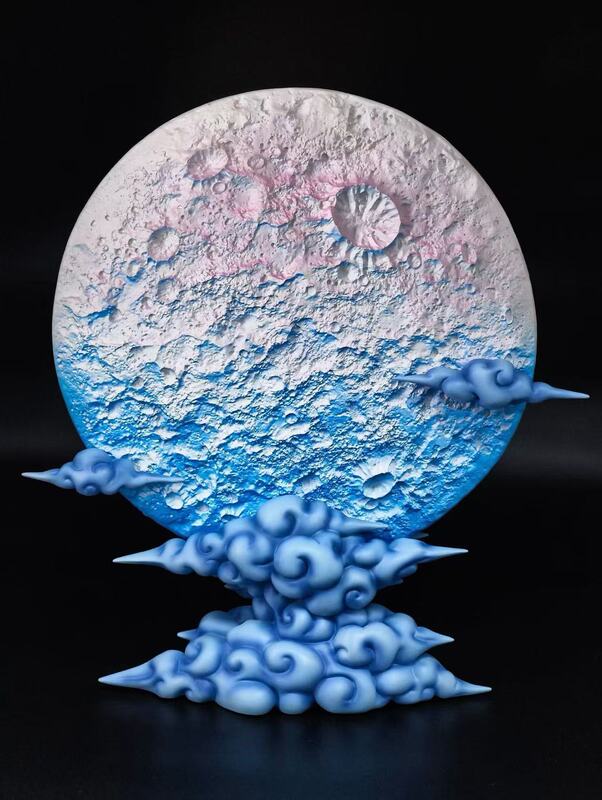 Jt Statue Resonance Moon Background with Light-Up Feature Anime Trendy Toy Tabletop Birthday Gift Gk Figure Model Ornament