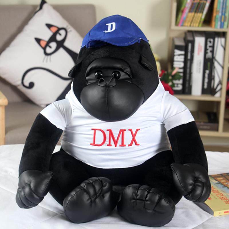 Gorilla Toy Plush Paparazzi Black Diamond Cute Doll Paparazzi Red Cloth Doll Girl Gift Chimpanzee