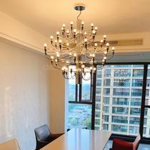 Nordic living room chandelier creative hotel villa hollow stairwell designer simple modern Italian restaurant chandelier