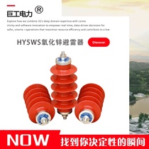 West melting high pressure zinc oxide arrester 10kv lightning arrester HY5WS-17 50 outdoor power distribution type a group of three