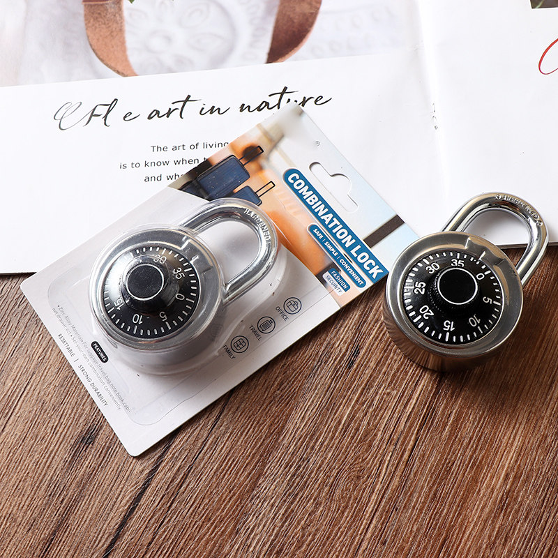 Knocks Safe Coded Square Lock Square lock 50mm turntable Retro Antique Lock Bag Padlock