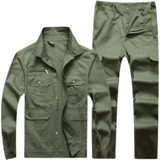 Летний хлопковый тонкий износостойкий камуфляжный дышащий комбинезон, защита от ожогов