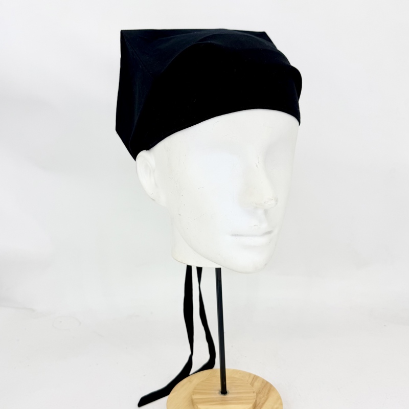 Song and Ming Dynasty Four-Band Headscarf, Elderly People's Headscarf, Flat-Top Square Scarf, Hanfu Replica