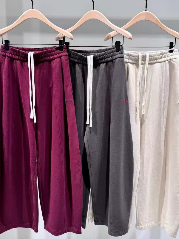 Bonbom Designer Collaboration with Kejia Genuine Casual Pants New Sports Curved Pants Loose Fit Mbf3Pat023