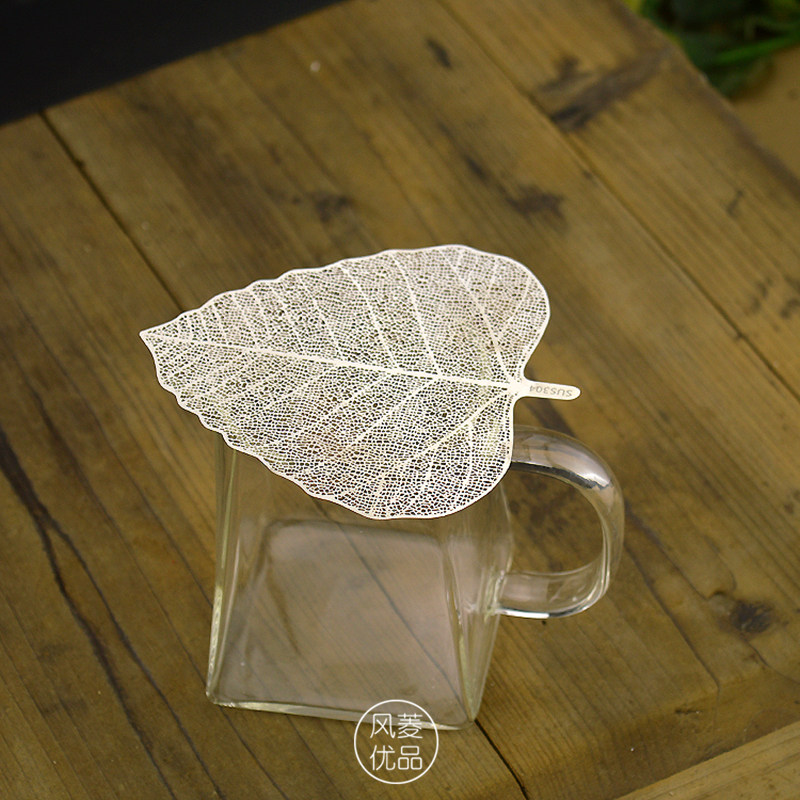 Creative Bodhi Leaf Filter Tea Ware Stainless Steel Leaves Tea Leak filter Gongfu Tea Accessories Tea Tea Tea Filter Tea