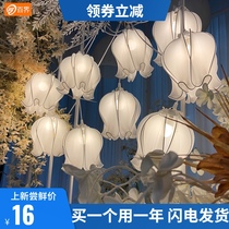 Baijie wedding props ceiling embellishment orchid glowing ornaments site layout props string lights decorative lights