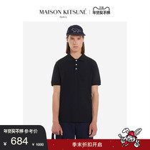 (Classic )Maison Kitsune Men and Women Same Type Spring and Summer Pure Fox Short Sleeve POLO Shirt