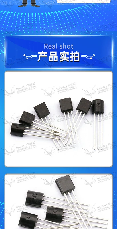 [TELESKY]Transistor BC548 Transistor công suất thấp Plug-in TO-92 (20 chiếc)