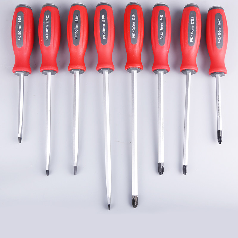 TOOLKING to push into two-color handle cross screwdriver worn screwdriver