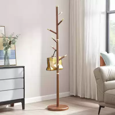 Solid wood floor hanging hanger porch coat rack new Chinese bedroom home creative multifunctional living room Art Hanger