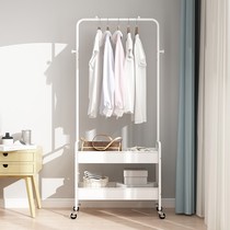 Bedroom floor clothes Easy wardrobe rental apartment frame Economy type hanging clothes rack clothes hat rack containing indoor clothes hanger